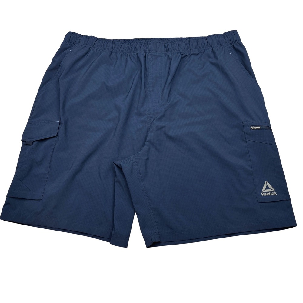 Reebok Speedwick Cargo Shorts Mens 2XL Navy Blue Performance Active Hiking XXL
